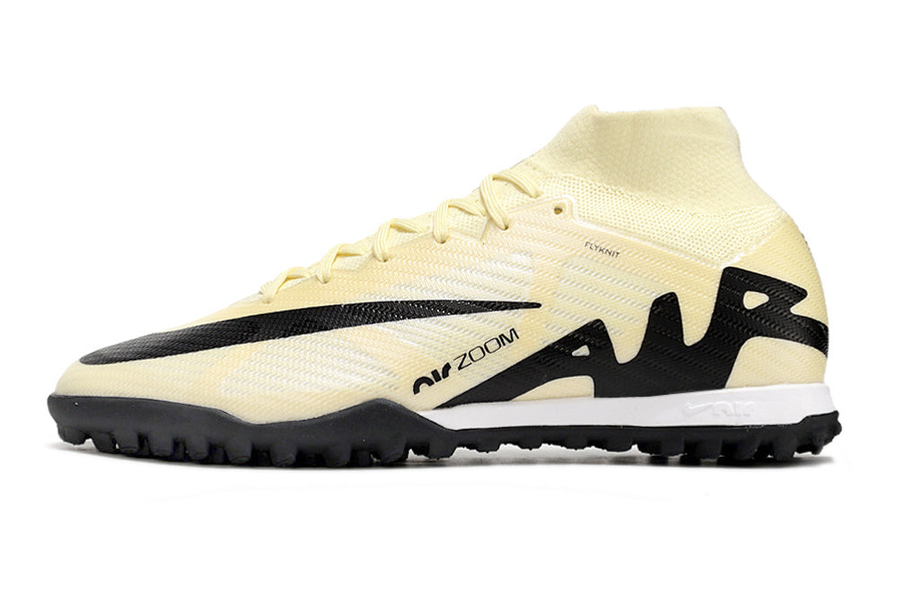 Chuteira Society Nike Air Zoom Mercurial Superfly 9 Elite Tf Bege E Preta Mad Ready Pack