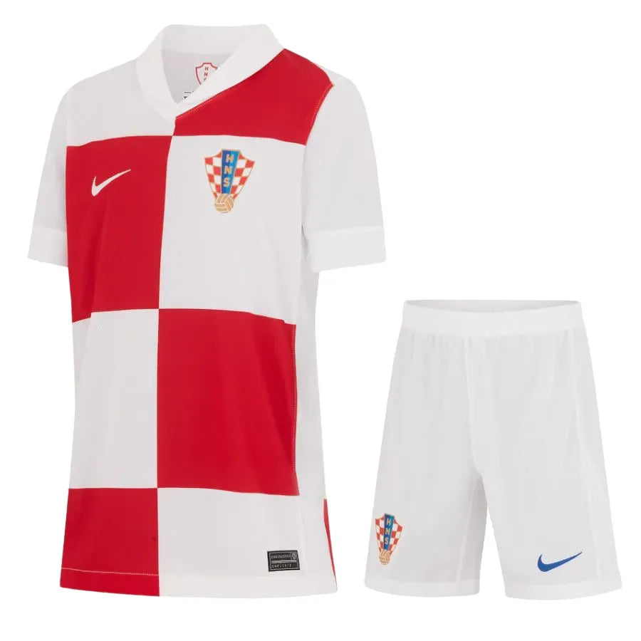 Conjunto Infantil Croácia I 20/24 Branco E Vermelho