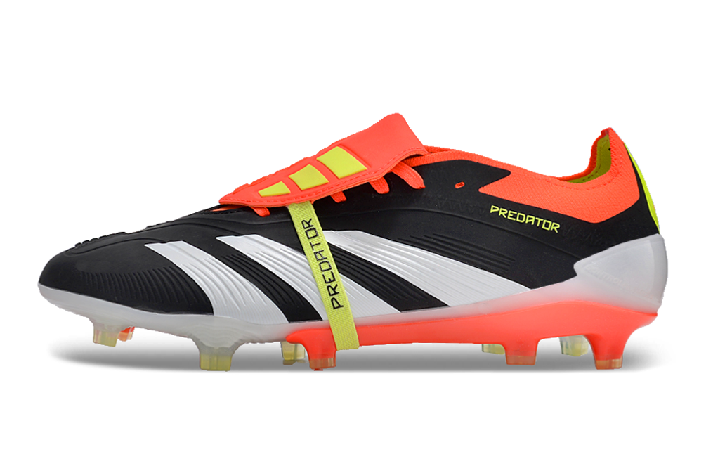 Chuteira Campo Adidas Predator Ft 30 Elite Fg Preta Laranja E Branco Solar Energy Pack