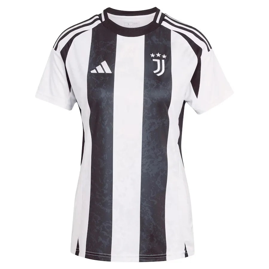 Camisa Juventus Feminina Home 24/25 Branca E Preta
