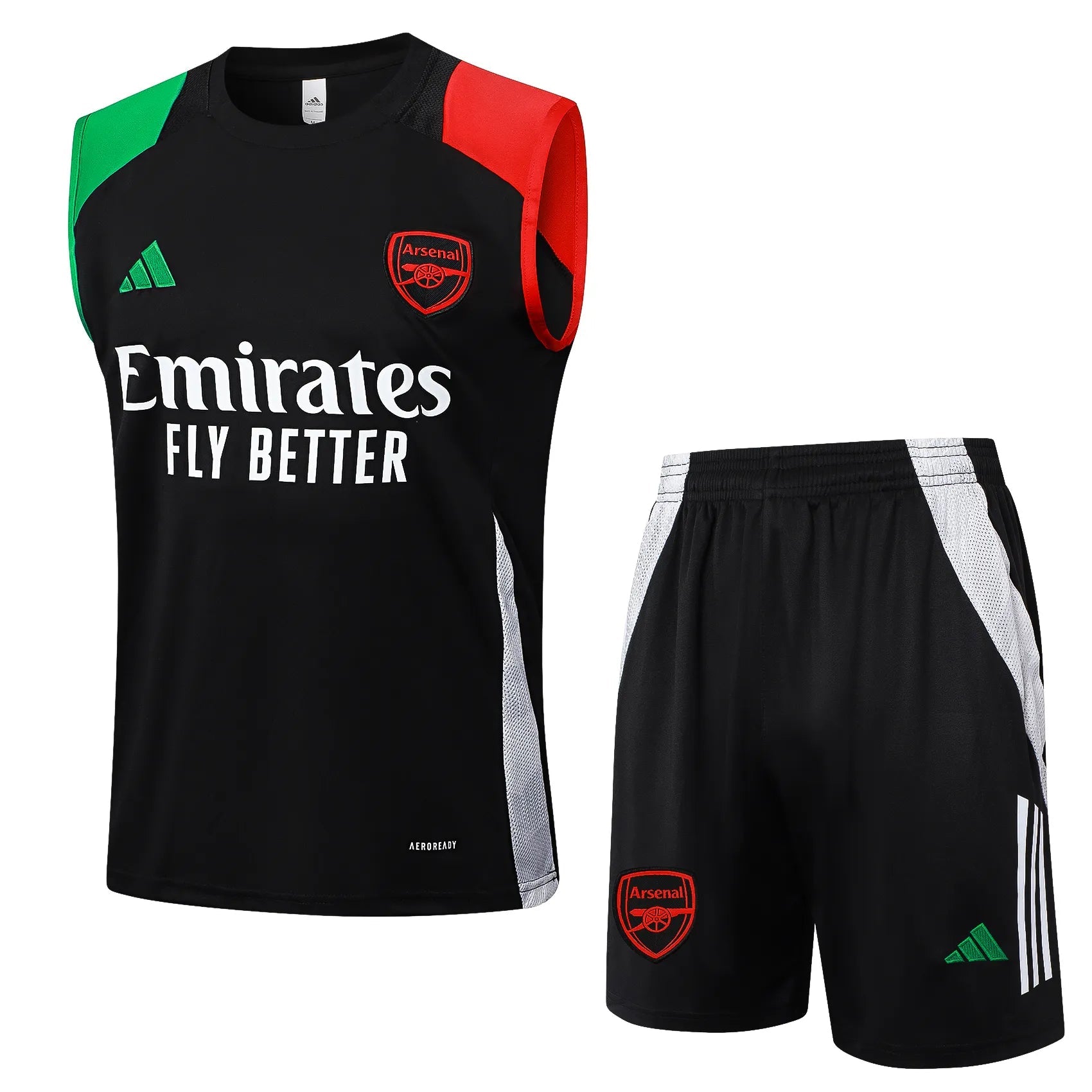 Conjunto Arsenal Treino Regata 24/25 Preto