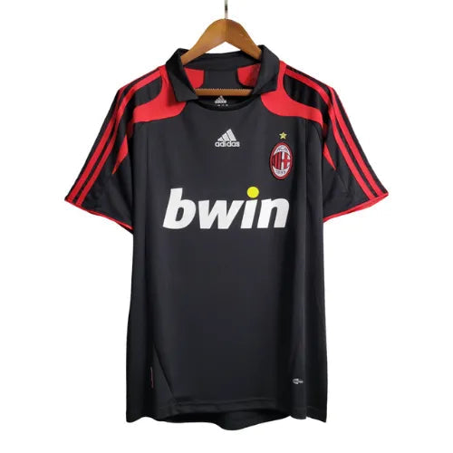 Camisa Milan Third 07/08 Retro Preta