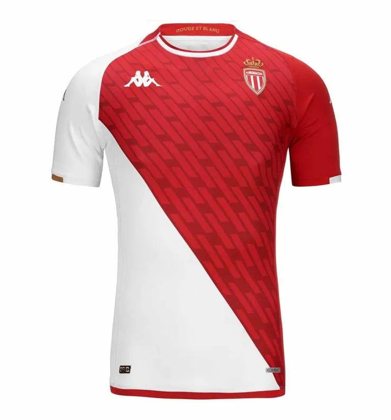 Camisa Mônaco Home 23/24 Branca E Vermelha