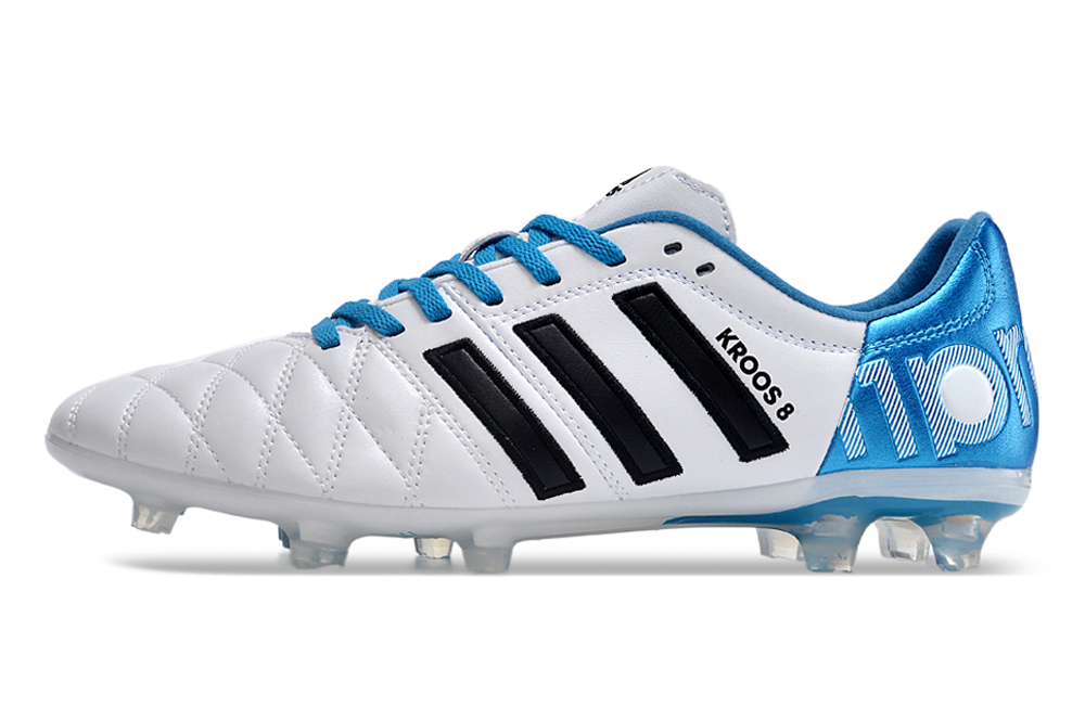 Chuteira Campo Adidas Adipure 11 Pro Fg Branca E Azul Toni Kroos