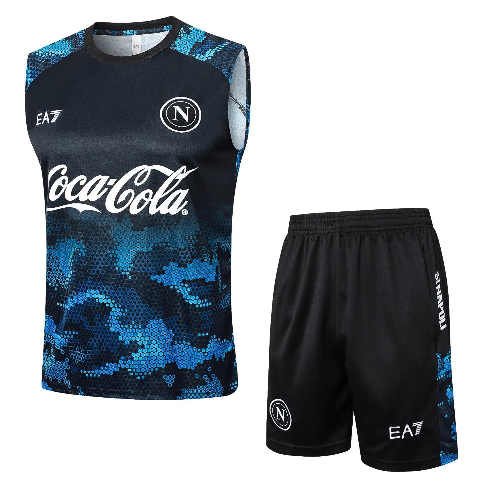 Conjunto Napoli Treino Regata 24/25 Azul E Preto