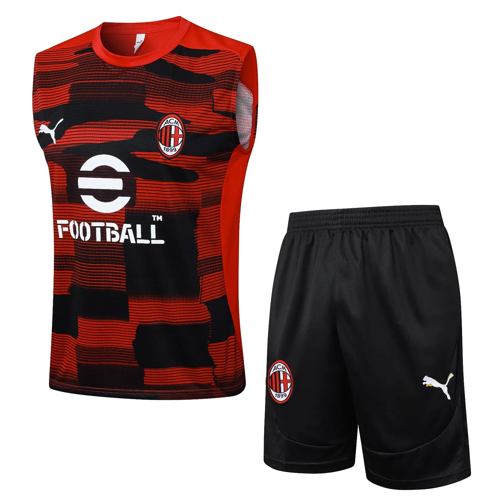 Conjunto Milan Treino Regata 24/25 Vermelho