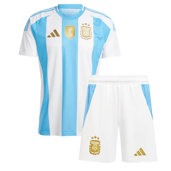 Conjunto Infantil Argentina I 20/24 Azul E Branco