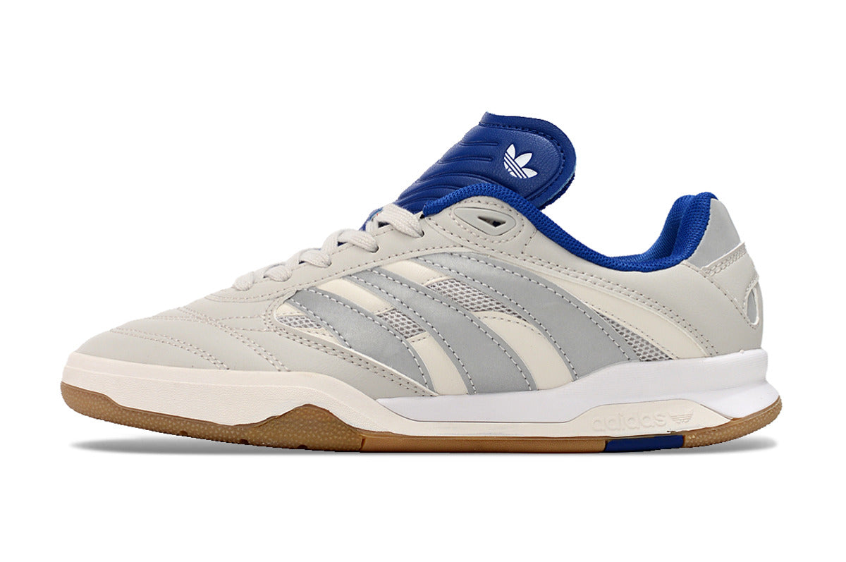 Chuteira Futsal Adidas Copa Mundial Ic Bege Azul E Cinza