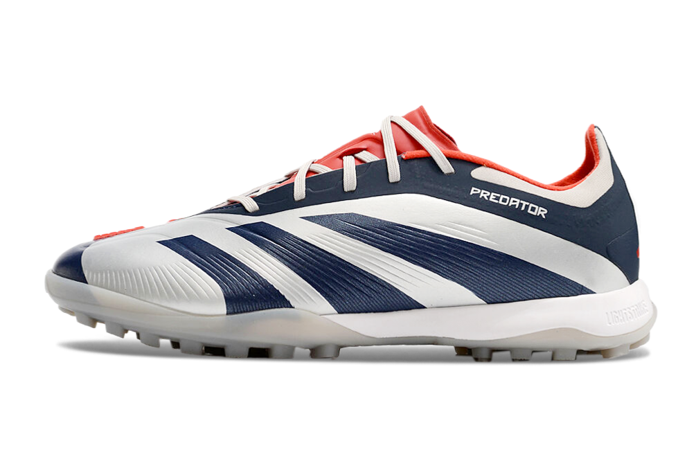 Chuteira Society Adidas Predator Elite Tf Prata E Azul Roteiro Pack