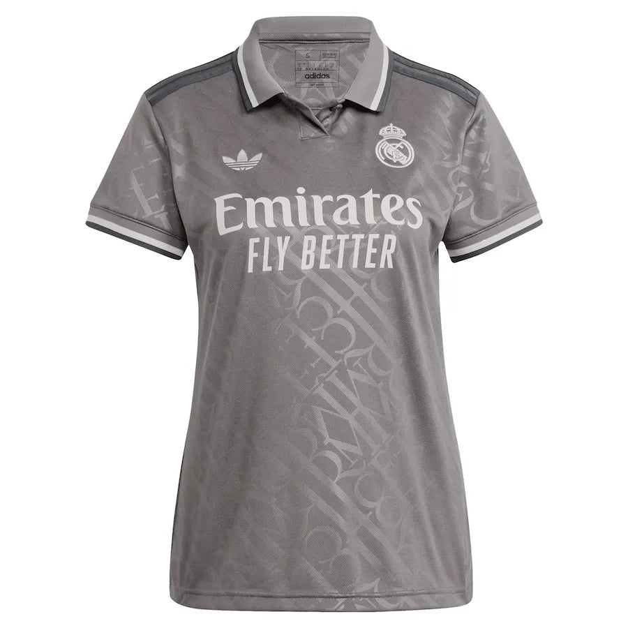 Camisa Real Madrid Feminina Third 24/25 Cinza
