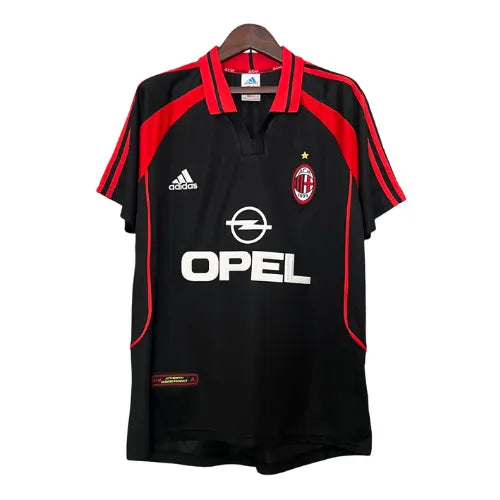 Camisa Milan Third 00/01 Retro Preta