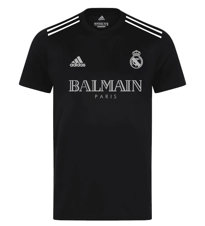 Camisa Real Madrid Balmain Preta