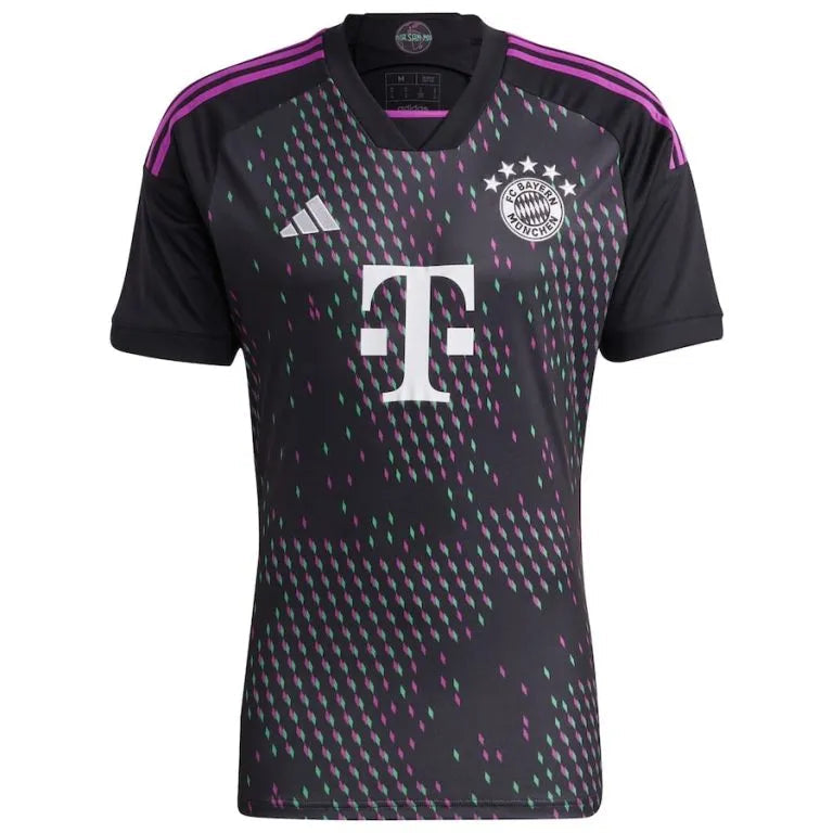 Camisa Bayern De Munique Away 23/24 Preta E Rosa