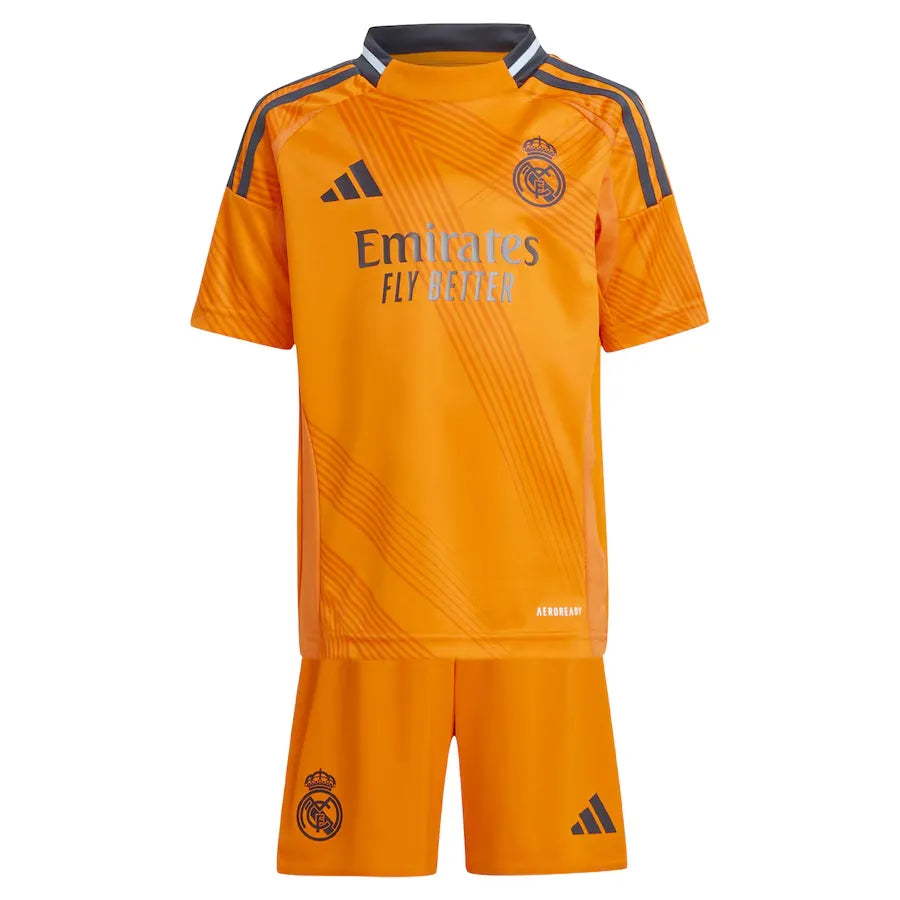 Conjunto Infantil Real Madrid Ii 24/25 Laranja
