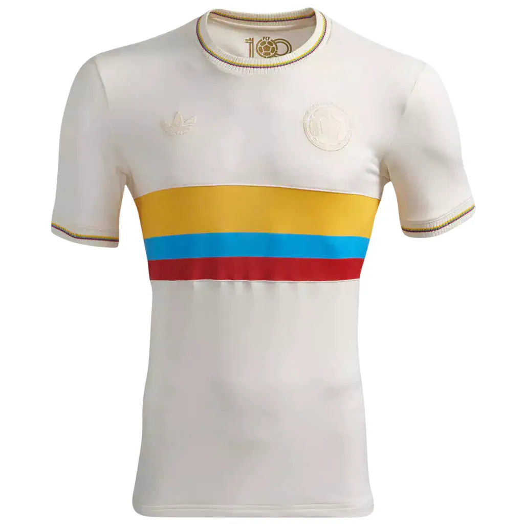 Camisa Colômbia Edição 100 Anos Branca