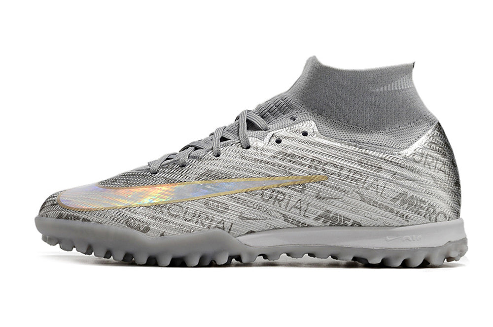 Chuteira Society Nike Mercurial Superfly 9 Elite Tf Prata Anniversary 25 Years Pack