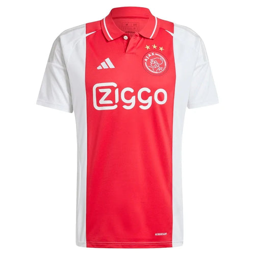 Camisa Ajax Home 24/25 Branca E Vermelha