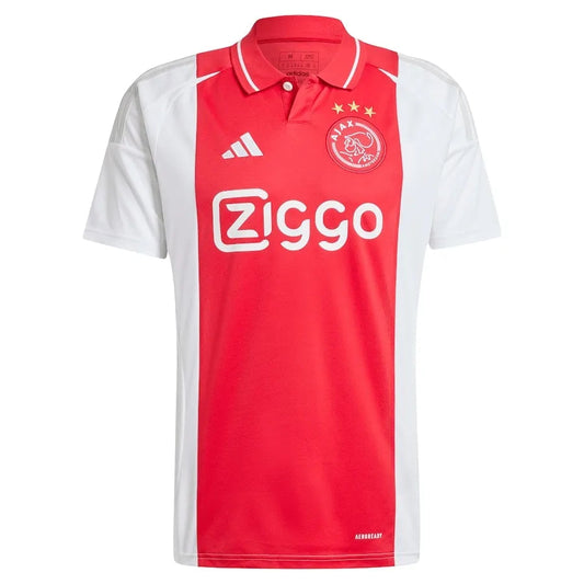 Camisa Ajax Home 24/25 Branca E Vermelha