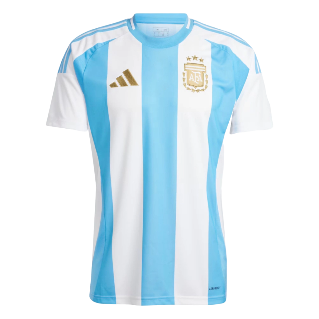 Camisa Argentina Home 20/24 Azul E Branca