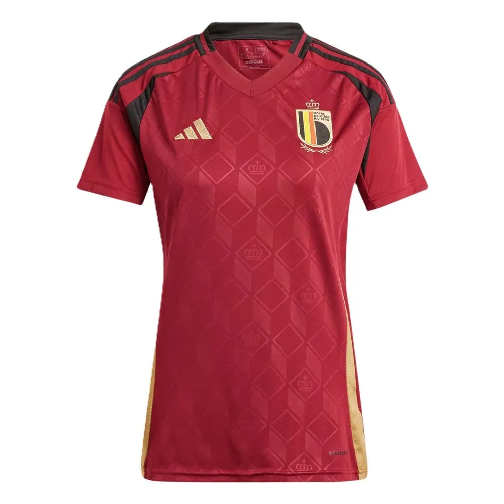 Camisa Bélgica Feminina Home 20/24 Vermelha