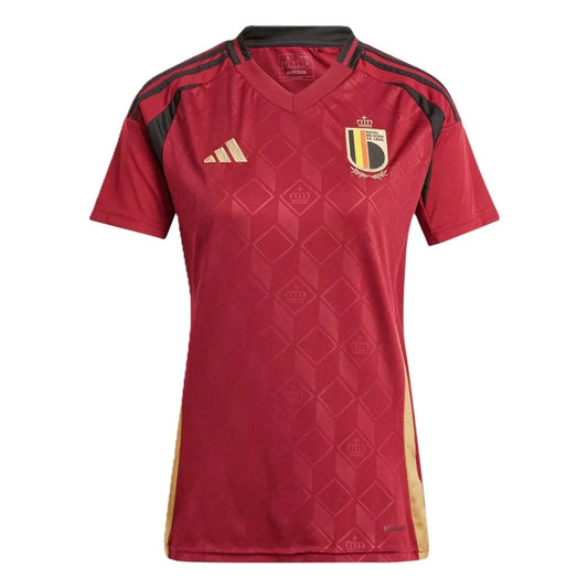 Camisa Bélgica Feminina Home 20/24 Vermelha