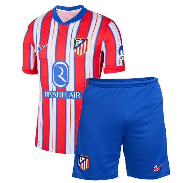 Conjunto Infantil Atlético De Madrid I 24/25 Branco E Vermelho