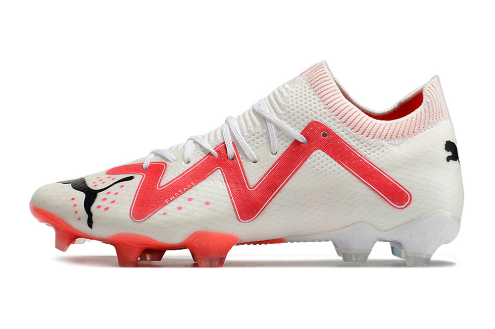 Chuteira Campo Puma Future Ultimate Fg Branca E Rosa Breakthrought Pack