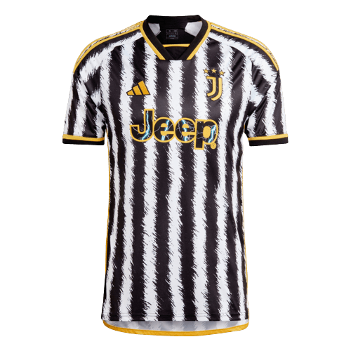 Camisa Juventus Home 23/24 Branca E Preta