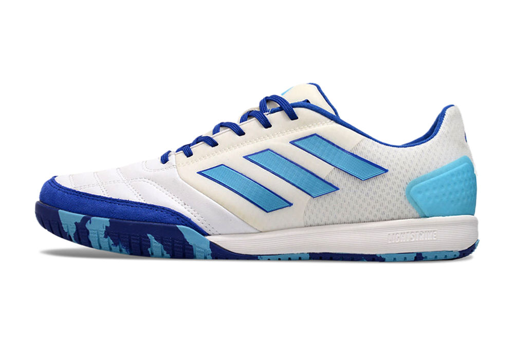 Chuteira Futsal Adidas Competition Top Ic Branca E Azul