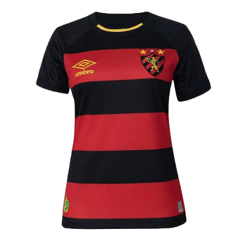 Camisa Sport Recife Feminina Home 23/24 Vermelha E Preta