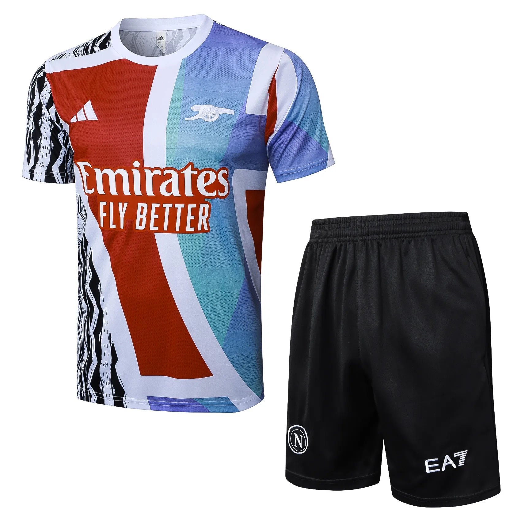 Conjunto Arsenal Treino 24/25 Vermelho E Azul