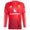 Camisa Manchester United Home 24/25 Manga Longa Vermelha