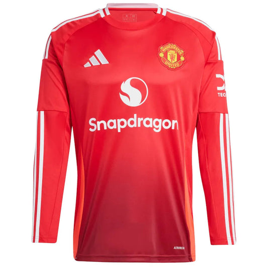 Camisa Manchester United Home 24/25 Manga Longa Vermelha