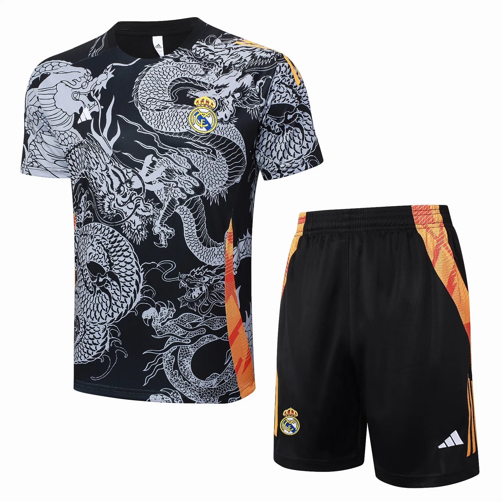 Conjunto Real Madrid Treino 24/25 Cinza Drago