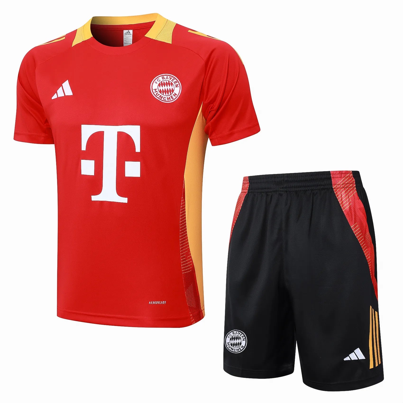 Conjunto Bayern De Munique Treino 24/25 Vermelho