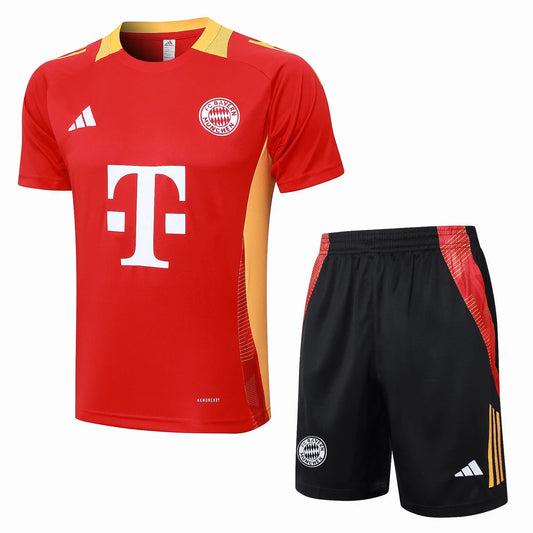 Conjunto Bayern De Munique Treino 24/25 Vermelho