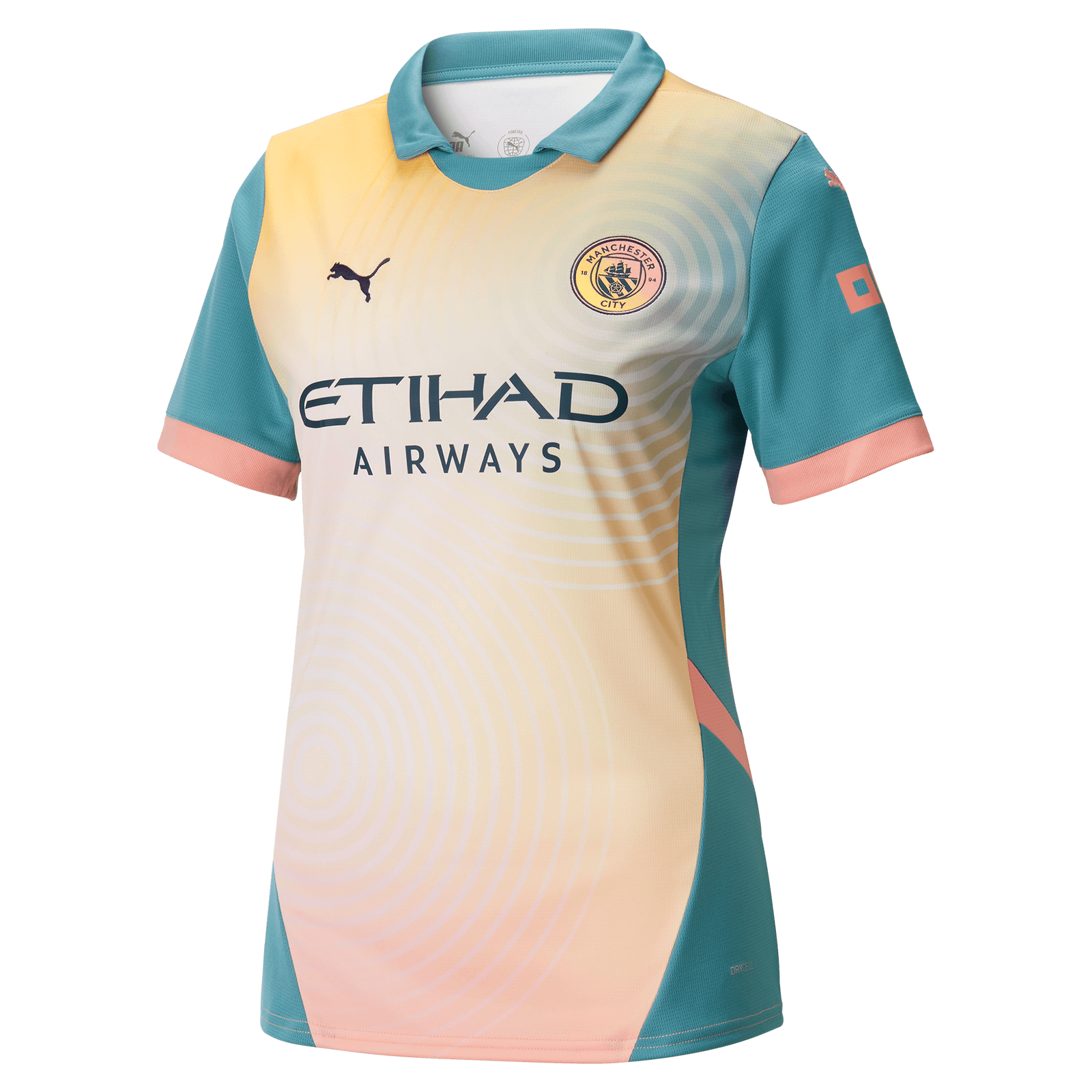 Camisa Manchester City Feminina Definitely 24/25 Amarela