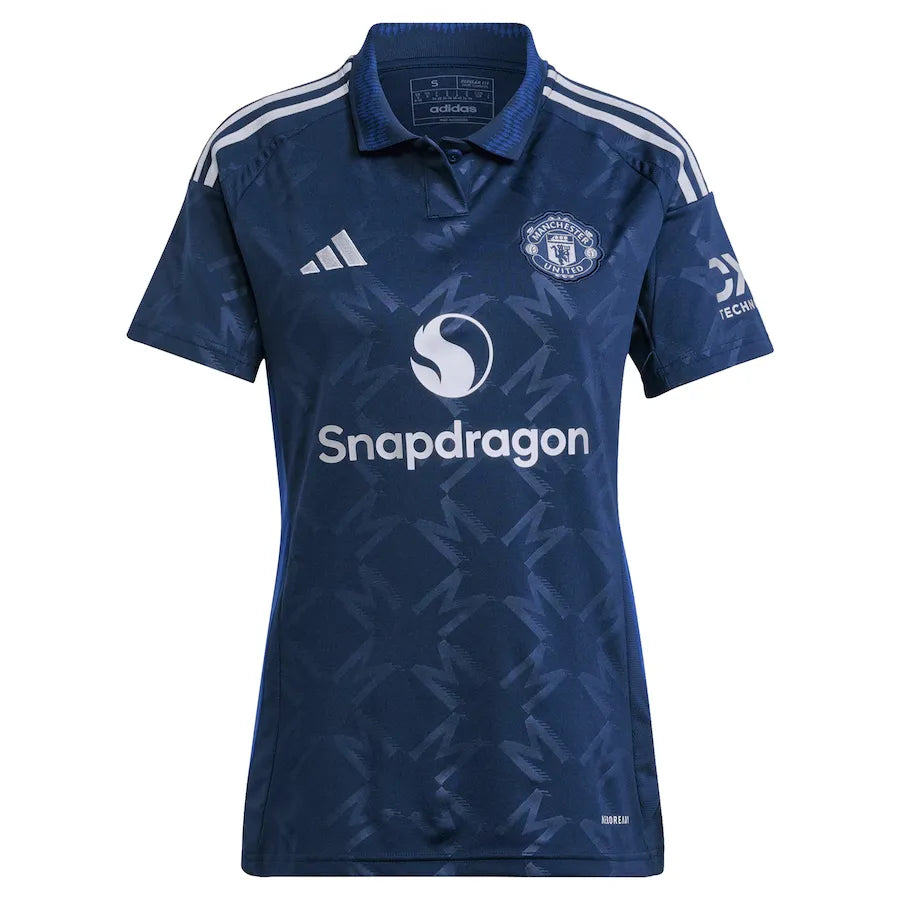 Camisa Manchester United Feminina Away 24/25 Azul