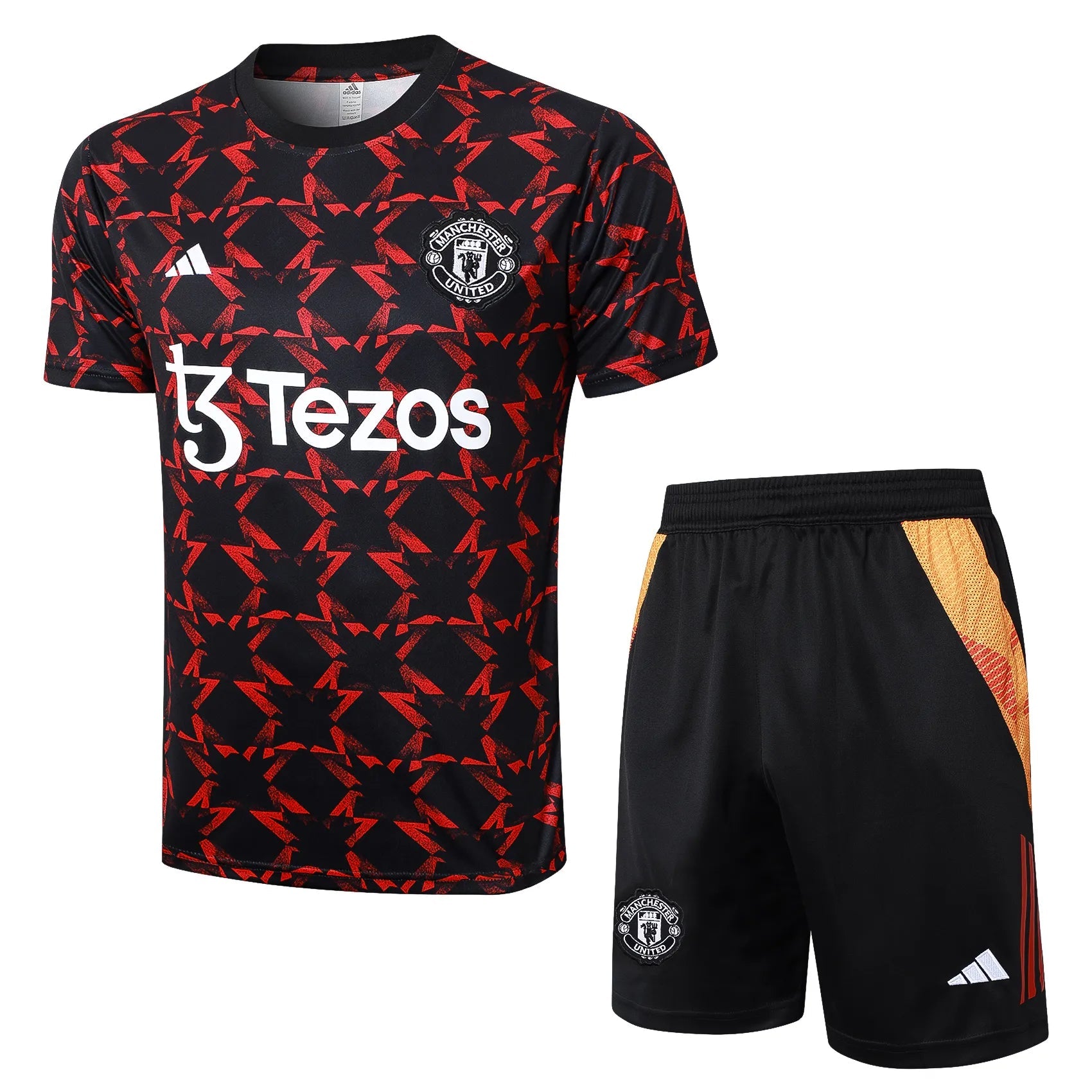 Conjunto Manchester United Treino 24/25 Vermelho E Preto