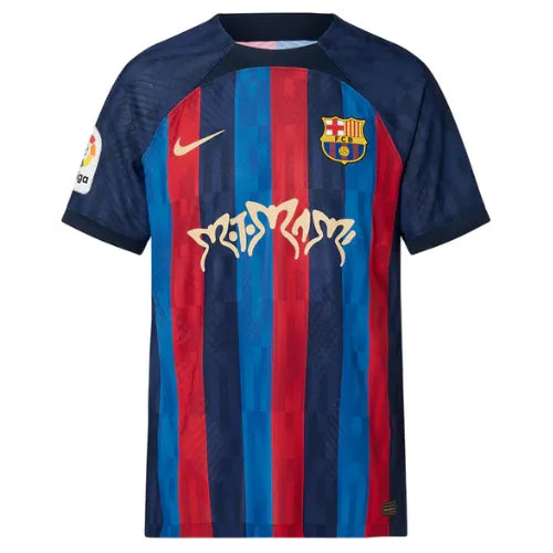 Camisa Barcelona Edição Especial Rosalia 22/23 Azul E Vermelha