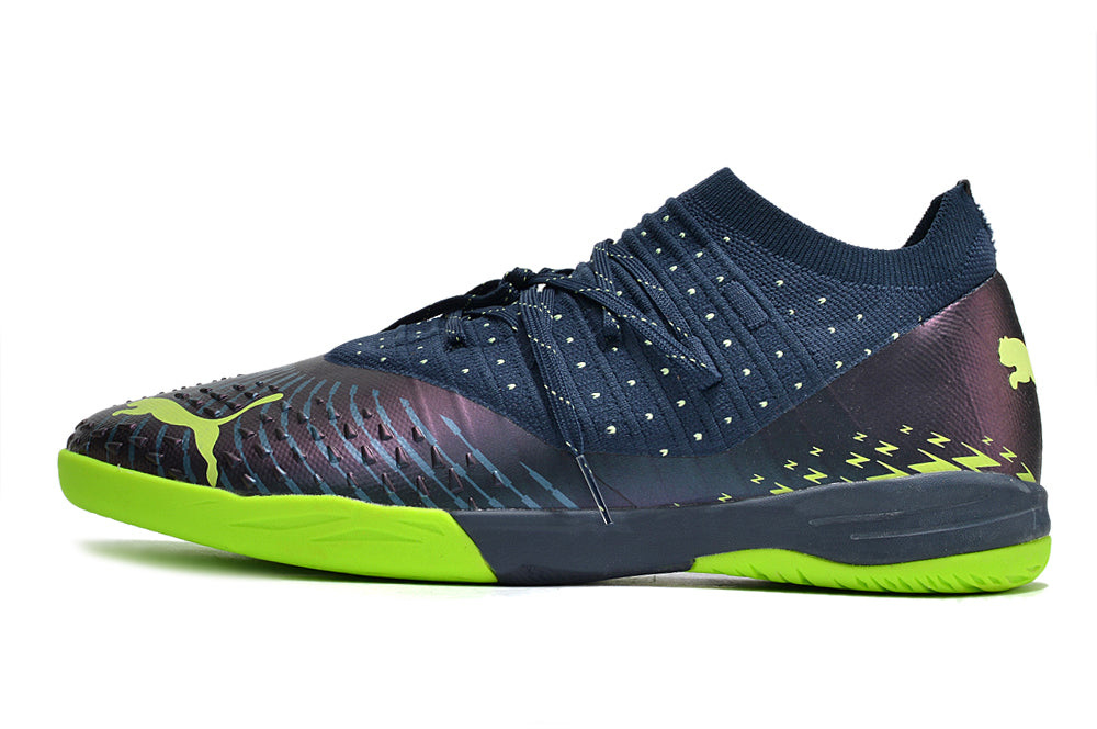 Chuteira Futsal Puma Future Z 13 Ic Azul E Verde Fatest Pack