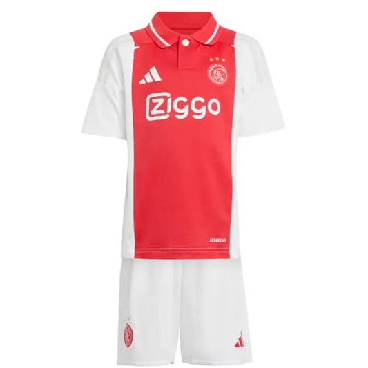 Conjunto Infantil Ajax I 24/25 Branco E Vermelho