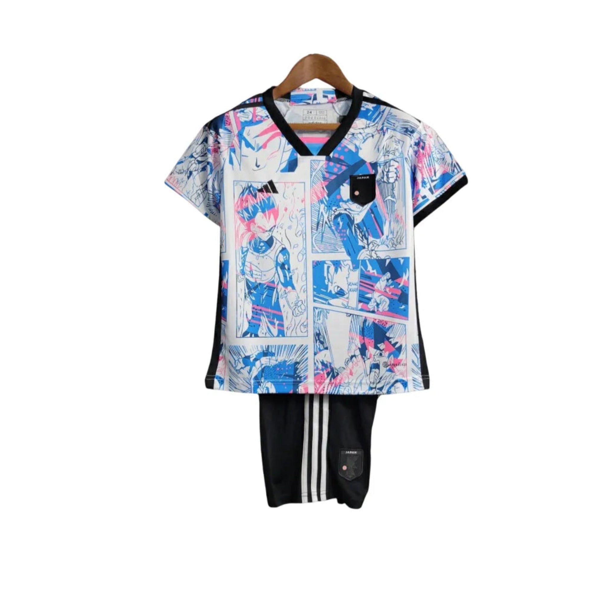 Conjunto Infantil Japão Anime Branco E Azul