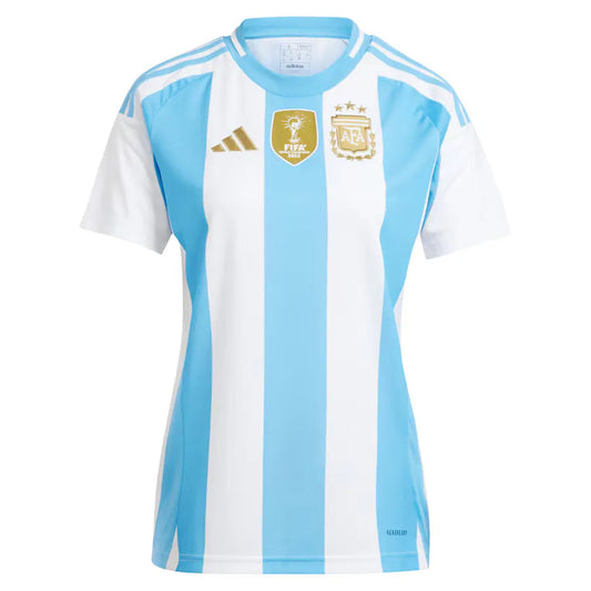 Camisa Argentina Feminina Home 20/24 Azul E Branca