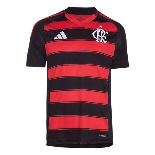 Camisa Adidas Flamengo I 2025/26 Masculina - Vermelho e Preto 3GG - Vermelho