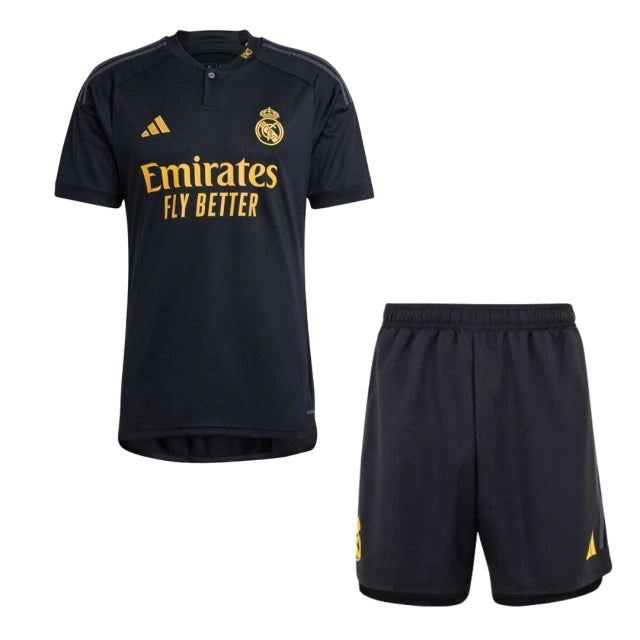 Conjunto Infantil Real Madrid Iii 23/24 Preto