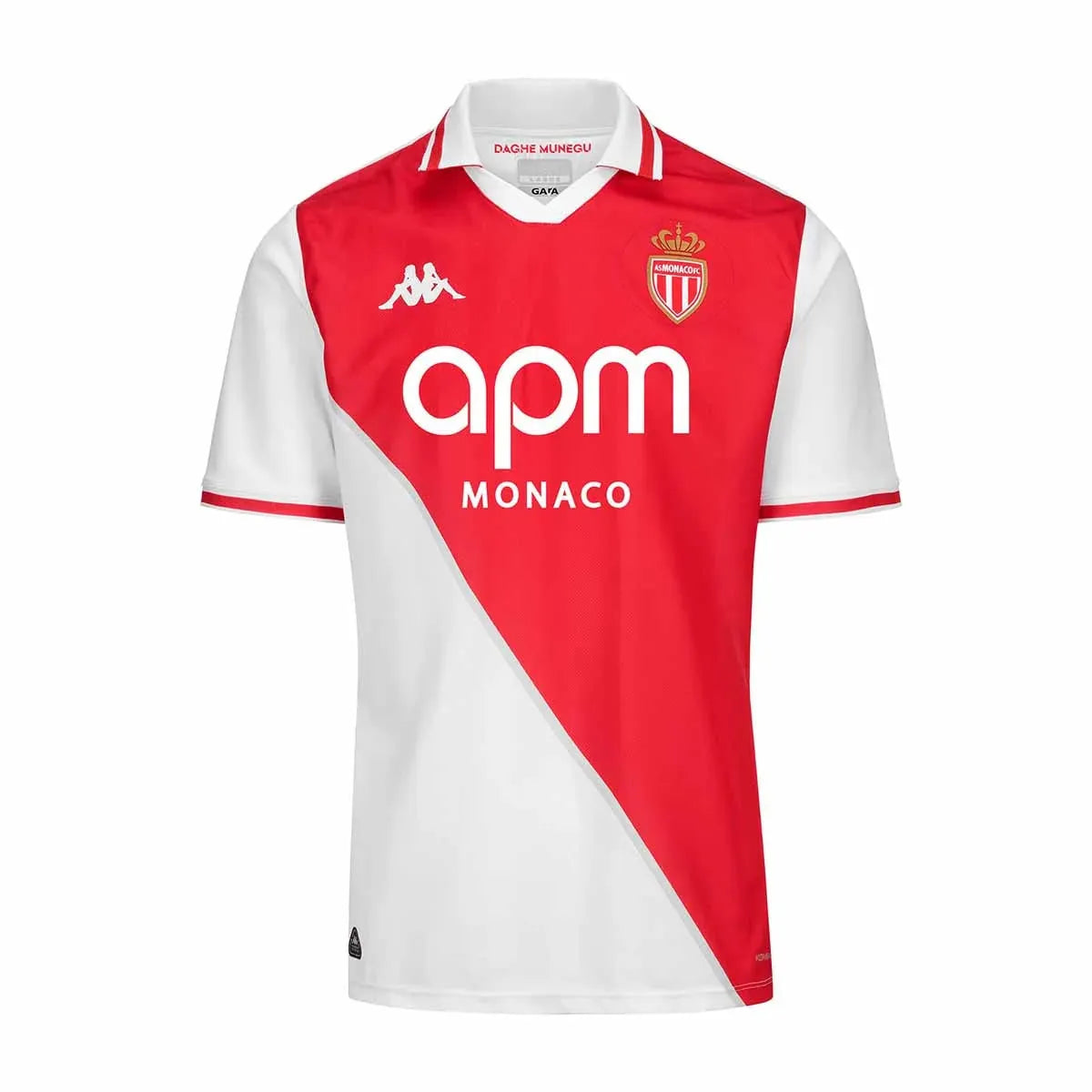 Camisa Mônaco Home 24/25 Branca E Vermelha