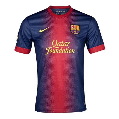 Camisa Barcelona Home 12/13 Retro Azul E Vermelha