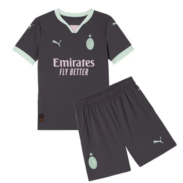 Conjunto Infantil Milan Iii 24/25 Cinza