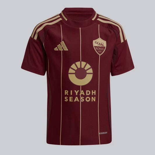 Camisa Adidas Roma Home 2025 Juvenil - Vermelho